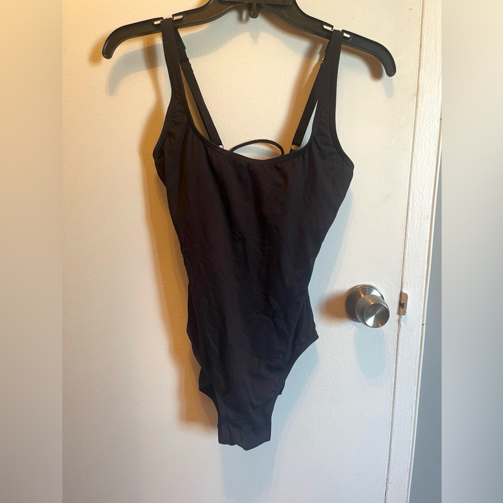 Black One Piece Swimsuit by Michael Kors size 8